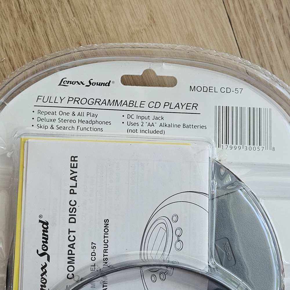 Lenoxx Sound CD-57 Personal Digital Programmable CD Player Portable New Sealed - Picture 6 of 6